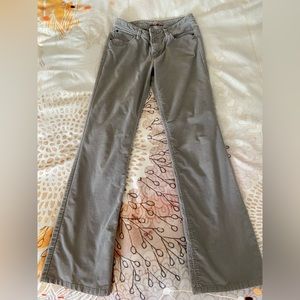 Grey Eddie Bauer corduroy jeans, size 4 tall